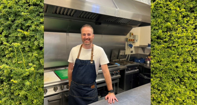 Head Chef James Butterfield at Cholderton Rare Breeds Farm